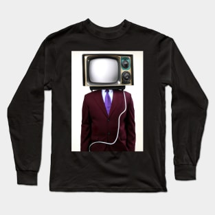 Suit Tube TV Man Long Sleeve T-Shirt